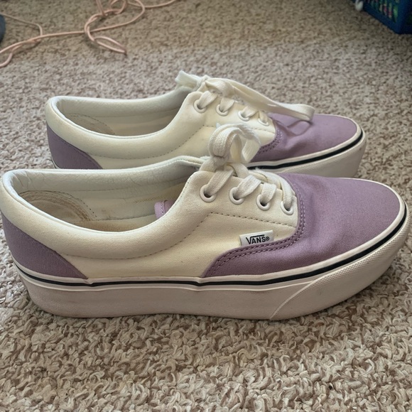 platform purple vans